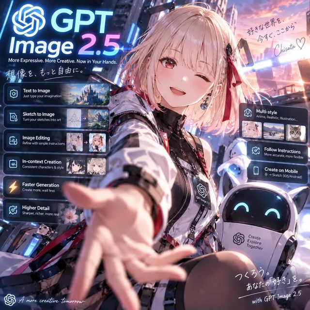 GPT Image 2.5 Anime Launch Poster