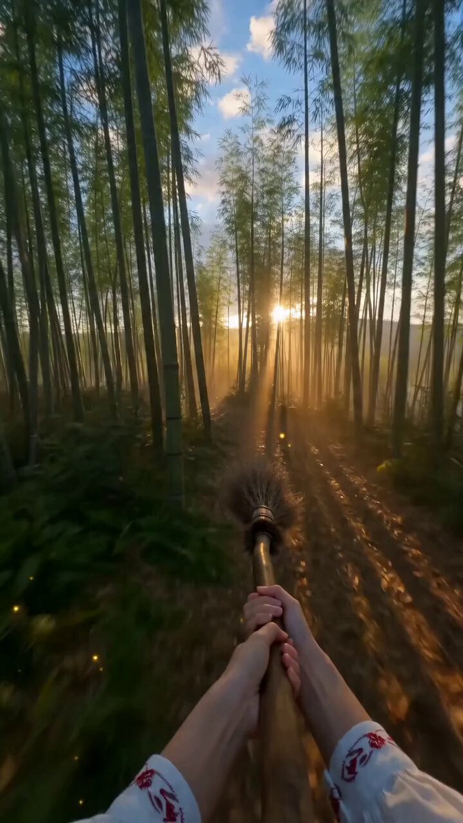 Generación de Video de Escoba Voladora en POV de Primera Persona
