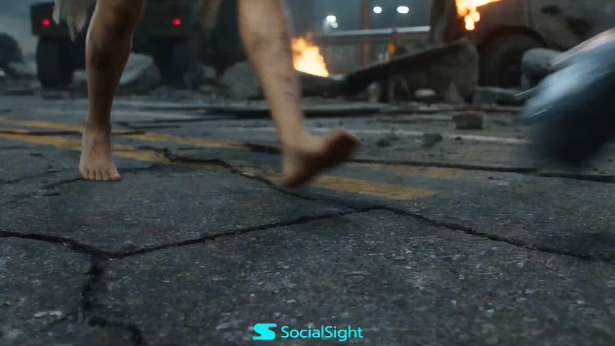 Cinematic Battle at Destroyed Gwanghwamun Gate
