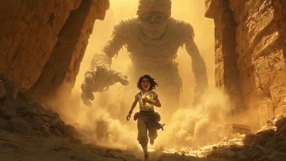 Cinematic Mummy Chase Sequence