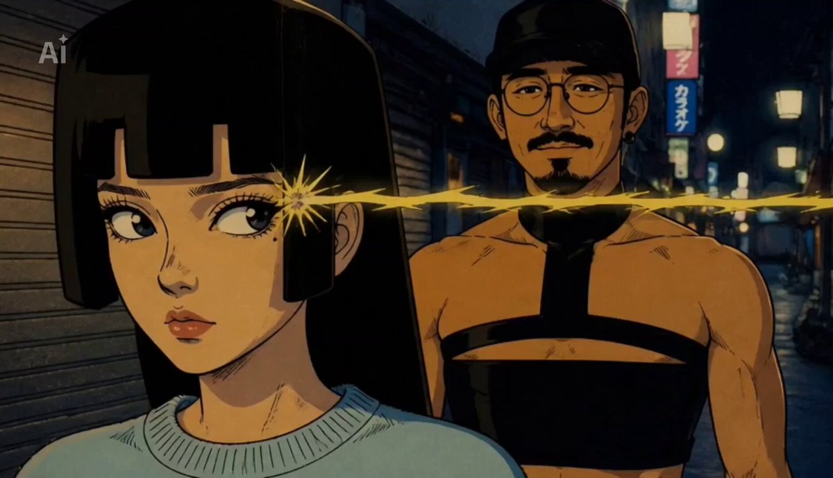 1970s Vintage Anime Action Scene
