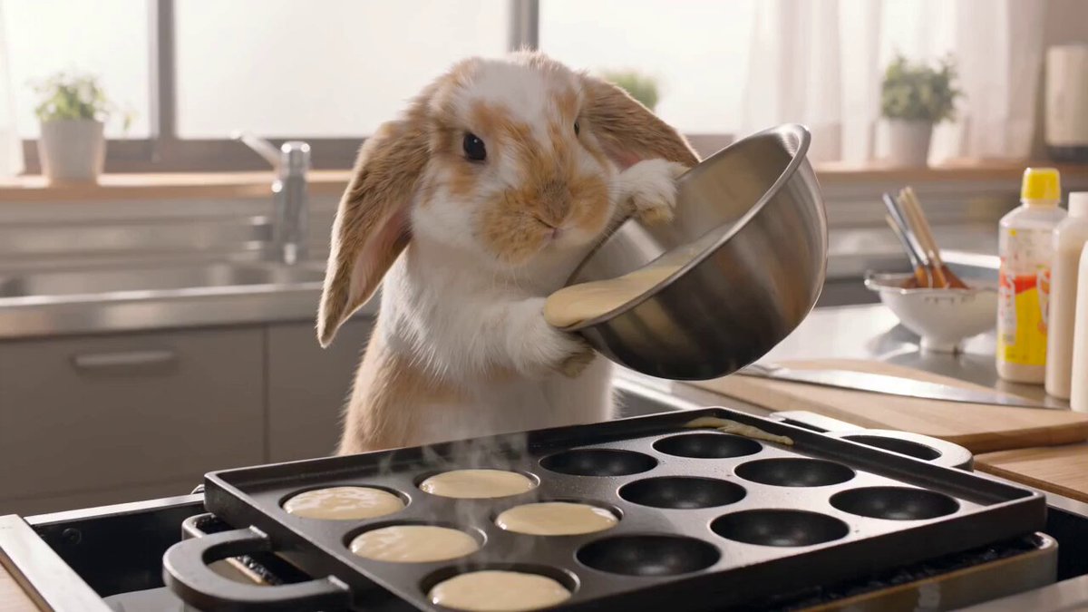 Lop-Eared Bunny Takoyaki Chef