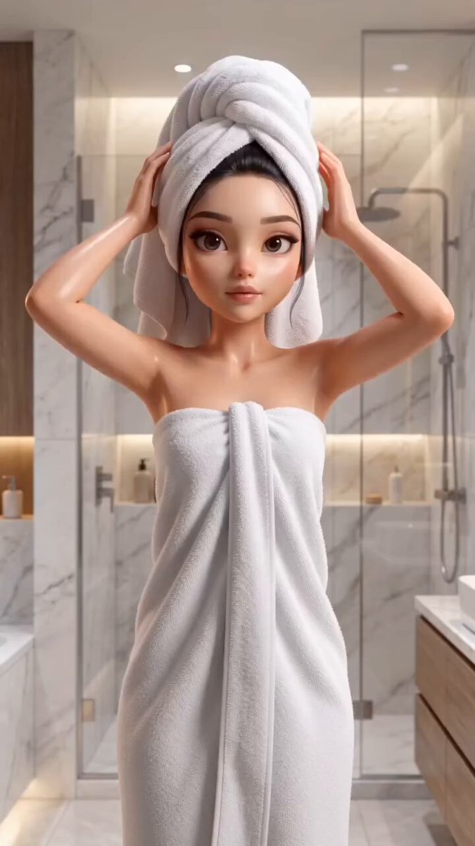 Pixar Style Beauty Routine Animation